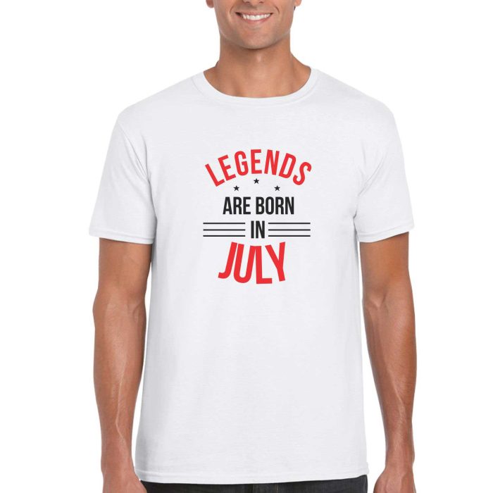 Legends Are Born In July Birthday T-shirt