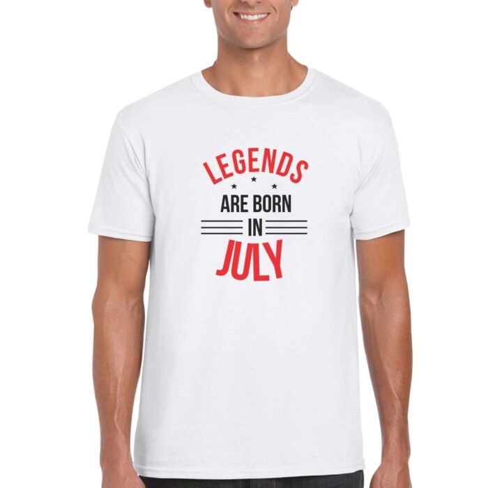 Legends Are Born In July Birthday T-shirt