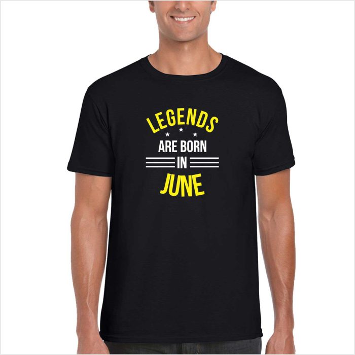 Legends Are Born In June Birthday T-shirt