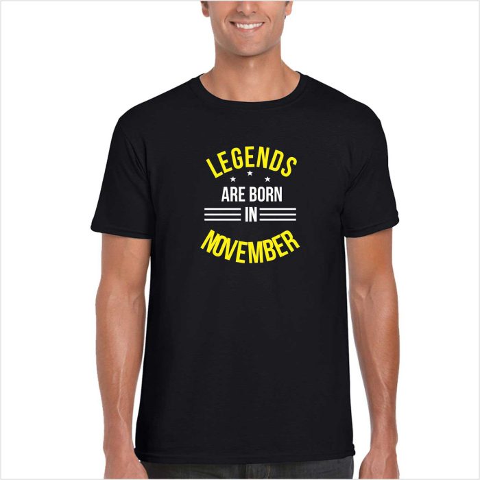 Legends Are Born In November Birthday T-shirt