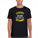 Legends Are Born In September Birthday T-shirt
