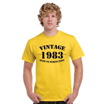Personalized Vintage Birthday Men T shirt - Image 5