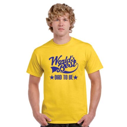Worlds Best Dad To be T-shirt - Image 4
