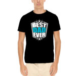 Starry Best Dad Ever Mens T-shirt