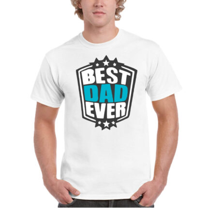 Starry Best Dad Ever Mens T-shirt - Image 2