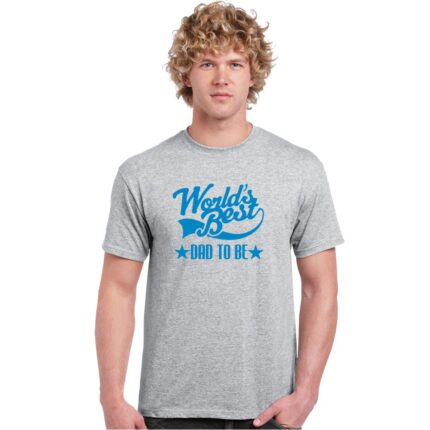Worlds Best Dad To be T-shirt - Image 3