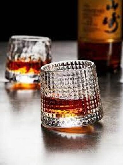 360 Degree Rotating Narcisse Glass DOF 160ml Set of 6