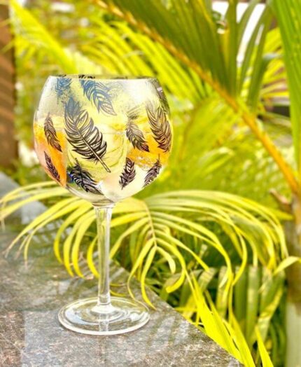 Speakeasy Gin Glass Black Deca 700ml Set of 4