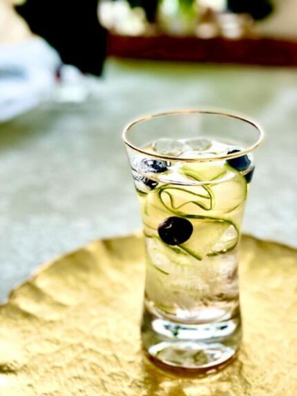 Whistler Mini Cocktail Tumbler Venti 300ml. Gold Rim Set of 2