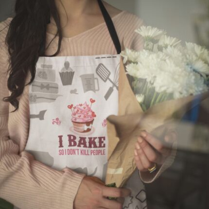I Bake Kitchen Apron - Image 3