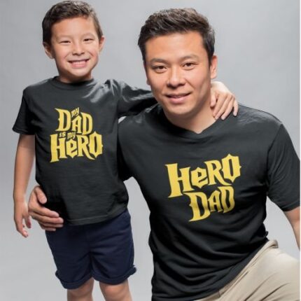My Dad is My Hero Dad and Son T-Shirts