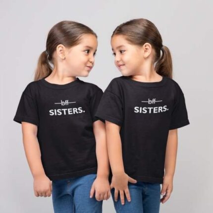 BFF Sisters Printed T-Shirt