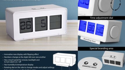 A96 – Flip display clock with touch light / snooze function – Best... - Image 3