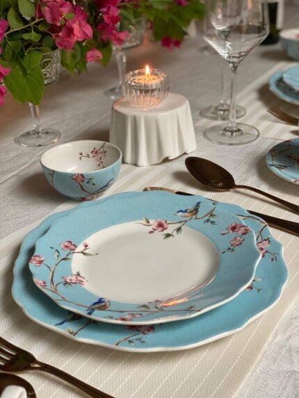 Devnow 21 Pcs Dinner set Blossom Blue - Image 1