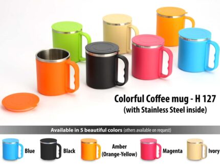 H127 – Colorful SS coffee mug (with box) – Best corporate Gifts - Image 3