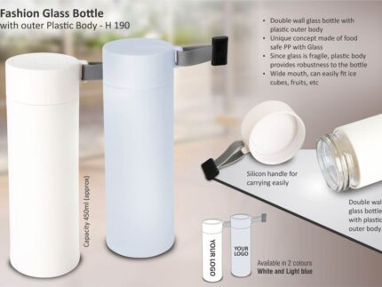 H190 – Fashion Glass bottle with outer Plastic body – Best...