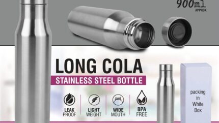 H260 – Long Cola Stainless Steel bottle | Capacity 900ml approx –... - Image 3