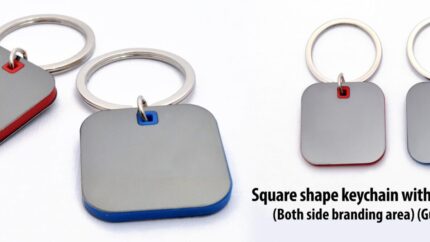 J91 – Square shape keychain with highlights – Best corporate Gifts - Image 3