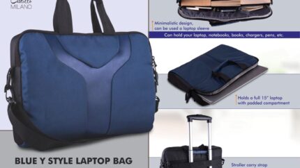 S43 – Y style laptop bag with PU highlight – Best corporate Gifts - Image 3