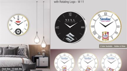 W11 – Promo Wall clock with Rotating Logo | Branding included MOQ... - Image 3