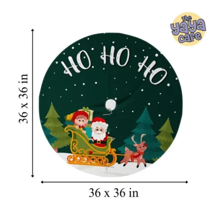 Ho Ho Ho Christmas Tree Skrit , Tree Collar - Image 4