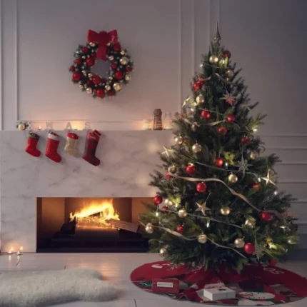 Merry Christmas Tree Skirt, Tree collar