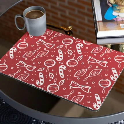 Candy Stick Ornaments Xmas Table Mats and Runner Set - Image 2