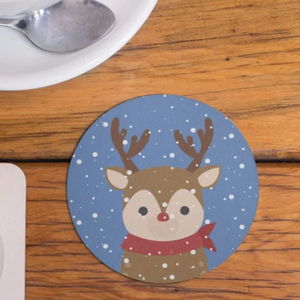 Christmas with Santa Snowman Coasters - Image 4