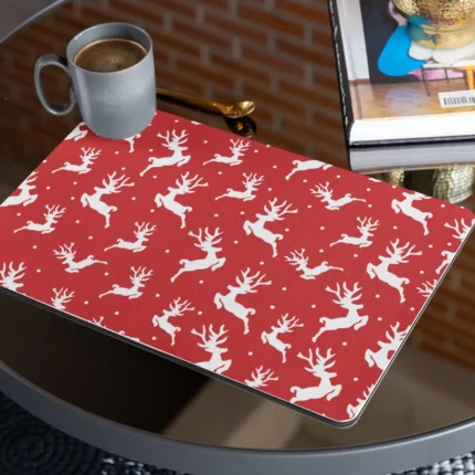 Reindeer Xmas Table Mats and Runner Set - Image 3