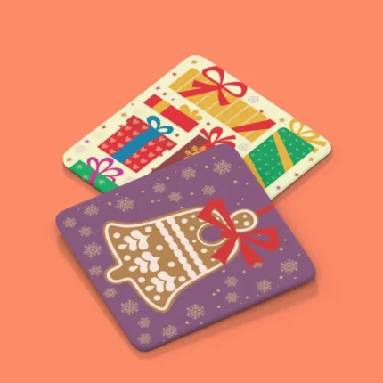 Christmas with Merry Xmas Bell Coasters - Image 2