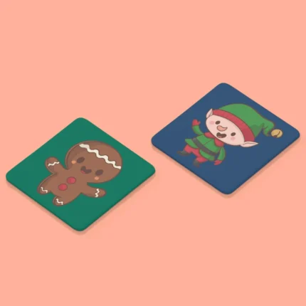 Christmas with Xmas Icon Coasters - Image 3