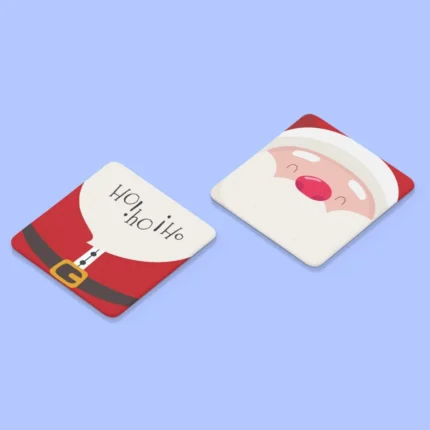 Christmas with Reindeer Santa Claus Coasters - Image 3