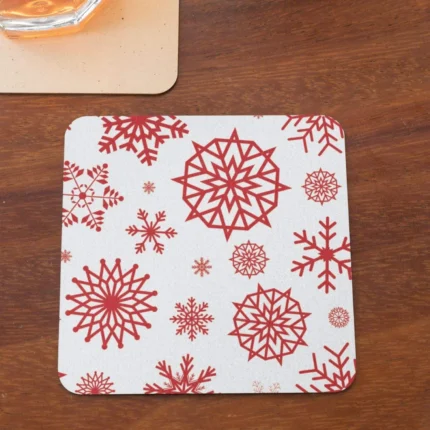 Christmas with Reindeer Santa Claus Coasters - Image 5