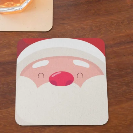 Christmas with Reindeer Santa Claus Coasters - Image 8