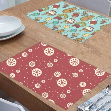 Xmas Tree Socks  Christmas Table Mats - Image 2