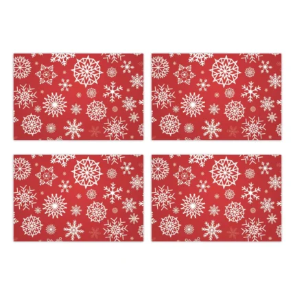 Snowflake Christmas Table Mats