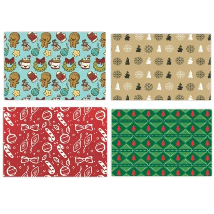 Tree Snowflake Christmas Table  Mats