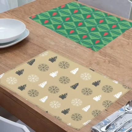 Tree Snowflake Christmas Table  Mats - Image 3