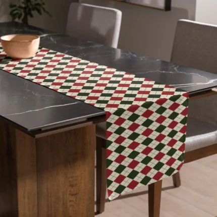 Santa Claus Xmas Table Mats and Runner Set - Image 3