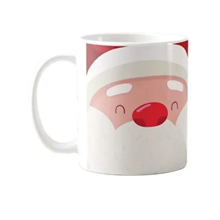 Santa Claus Christmas Coffee Mug with Coaster - Image 4