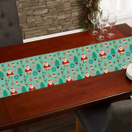 Xmas Santa Clause Christmas Table Runner - Image 3