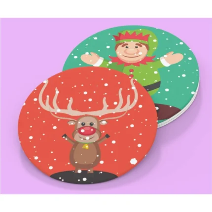 Christmas With Merry Christmas Wooden Coasters - Image 7