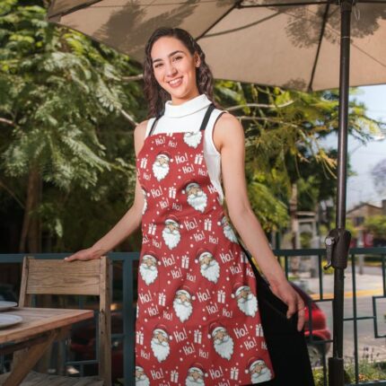 Ho Ho Ho Printed Christmas apron - Image 2