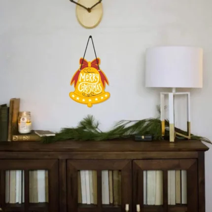 Merry Christmas Bell Christmas Wall Hanging - Image 2