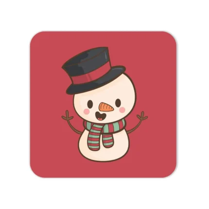 Christmas with Reindeer Snowman Coasters - Image 2