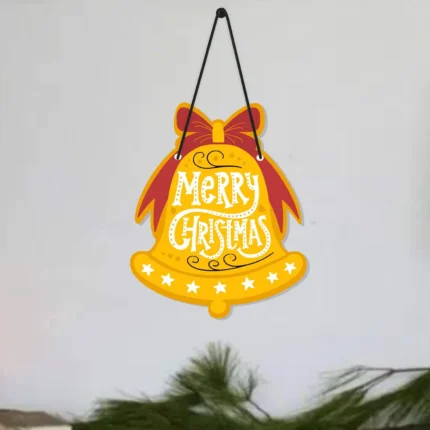 Merry Christmas Bell Christmas Wall Hanging