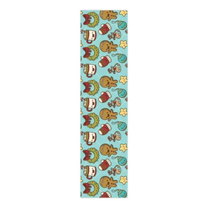 Santa Pattern Xmas Table Mats and Runner Set - Image 3