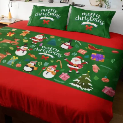 Merry Xmas Christmas Bedsheet - Image 2