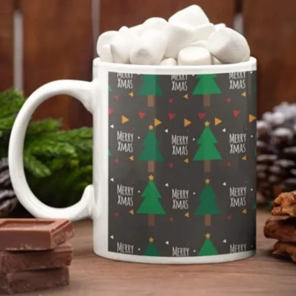 Merry Xmas Christmas Coffee Mug With Coaster