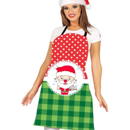 Cute Santa Printed Christmas apron - Image 7